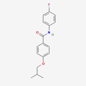 molecular formula C17H18FNO2 B5874616 N-(4-fluorophenyl)-4-(2-methylpropoxy)benzamide 