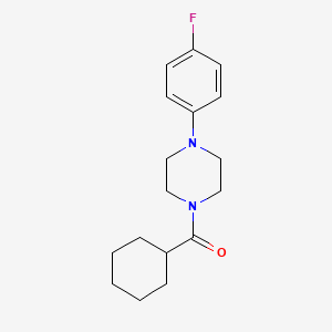 molecular formula C17H23FN2O B5874677 CYCLOHEXYL[4-(4-FLUOROPHENYL)PIPERAZINO]METHANONE 