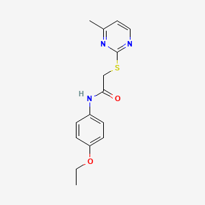 molecular formula C15H17N3O2S B5874770 N-(4-ethoxyphenyl)-2-[(4-methylpyrimidin-2-yl)sulfanyl]acetamide 