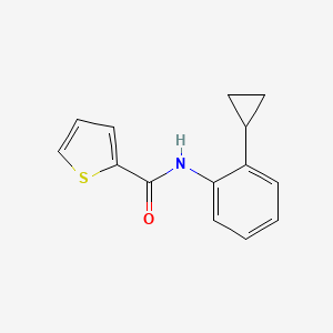 molecular formula C14H13NOS B5874792 N-(2-cyclopropylphenyl)thiophene-2-carboxamide 