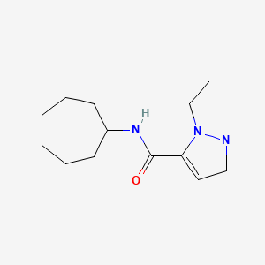 molecular formula C13H21N3O B5874820 N~5~-CYCLOHEPTYL-1-ETHYL-1H-PYRAZOLE-5-CARBOXAMIDE 