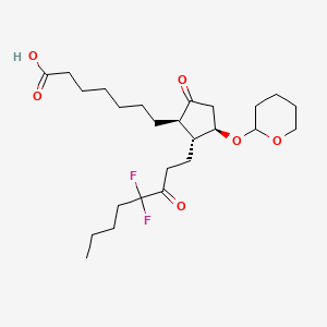 molecular formula C25H40F2O6 B587499 O-Tetrahydropyranyl Lubiprostone CAS No. 876068-08-5