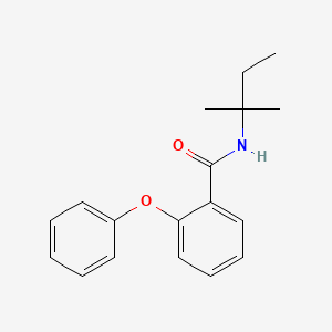 molecular formula C18H21NO2 B5875146 N-(2-methylbutan-2-yl)-2-phenoxybenzamide 