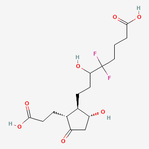 molecular formula C16H24F2O7 B587524 Lubiprostone metabolite M14 CAS No. 1246812-13-4