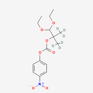 2-(1,1-Diethoxy-2-methyl)propyl 4'-Nitrophenyl Carbonate-d6