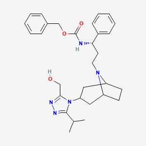 N-Des-(4,4-difluorocyclohexanecarboxy)-N-carbobenzyloxy-3-hydroxymethyl Maraviroc
