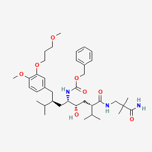 molecular formula C38H59N3O8 B587539 DELTAN-BENZYLOXYCARBONYL ALISKIREN CAS No. 1236549-06-6
