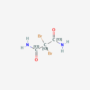 molecular formula C3H4Br2N2O2 B587544 Dibromo Malonamide-13C3 CAS No. 1246815-05-3