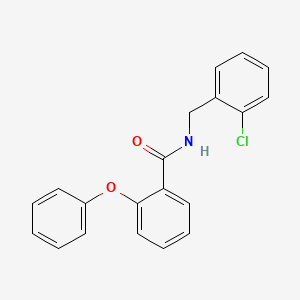 molecular formula C20H16ClNO2 B5875444 N-[(2-chlorophenyl)methyl]-2-phenoxybenzamide 