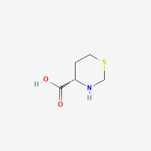 molecular formula C5H9NO2S B587547 (4S)-1,3-thiazinane-4-carboxylic acid CAS No. 147331-83-7