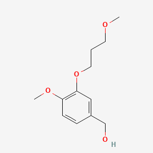 molecular formula C12H18O4 B587553 (4-Methoxy-3-(3-methoxypropoxy)phenyl)methanol CAS No. 172900-74-2
