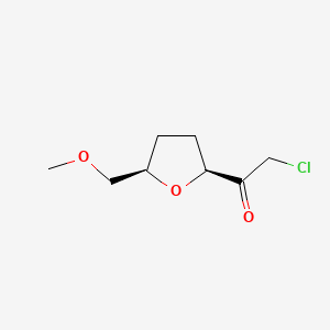 2-Chloro-1-[(2S,5R)-5-(methoxymethyl)oxolan-2-yl]ethan-1-one