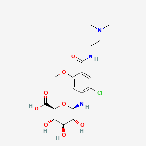 molecular formula C20H30ClN3O8 B587567 Metoclopramide N4-Glucuronide CAS No. 27313-54-8