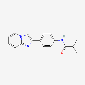 molecular formula C17H17N3O B5875802 N-(4-(imidazo[1,2-a]pyridin-2-yl)phenyl)isobutyramide 