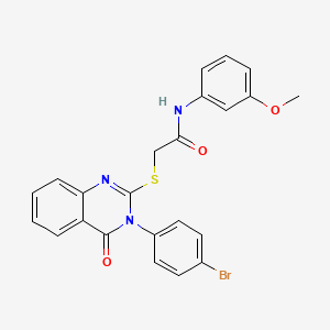 molecular formula C23H18BrN3O3S B5875810 2-((3-(4-BR-PHENYL)-4-OXO-3,4-DIHYDRO-2-QUINAZOLINYL)THIO)-N-(3-MEO-PH)ACETAMIDE 