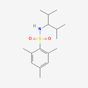 molecular formula C16H27NO2S B5875843 N-(2,4-dimethylpentan-3-yl)-2,4,6-trimethylbenzenesulfonamide 