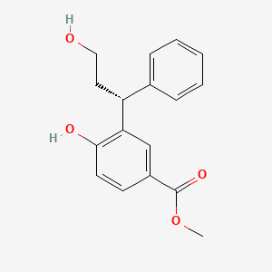 3-((1R)-3-Hydroxy-1-phenyl-propyl)-4-hydroxy-benzoic acid methyl ester