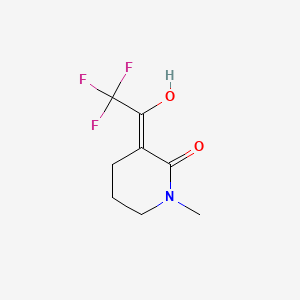 (3Z)-1-methyl-3-(2,2,2-trifluoro-1-hydroxyethylidene)piperidin-2-one