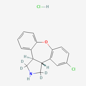 N-Desmethyl Asenapine-d4 Hydrochloride