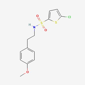 molecular formula C13H14ClNO3S2 B5876206 5-chloro-N-[2-(4-methoxyphenyl)ethyl]thiophene-2-sulfonamide 