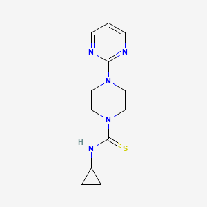 molecular formula C12H17N5S B5876222 N-cyclopropyl-4-(pyrimidin-2-yl)piperazine-1-carbothioamide 