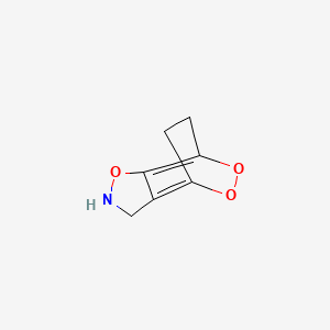 molecular formula C7H7NO3 B587631 4,7-Ethano[1,2]dioxino[4,5-d]isoxazole(9CI) CAS No. 151742-23-3