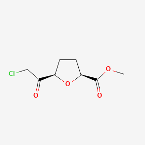 molecular formula C8H11ClO4 B587632 Methyl (2S,5R)-5-(chloroacetyl)oxolane-2-carboxylate CAS No. 141269-24-1