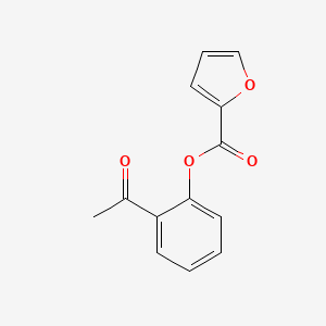 molecular formula C13H10O4 B5876407 (2-Acetylphenyl) furan-2-carboxylate 