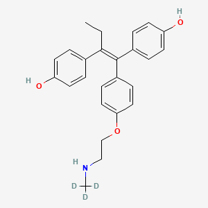 (E/Z)-4,4'-Dihydroxy-N-desmethyl Tamoxifen-d3
