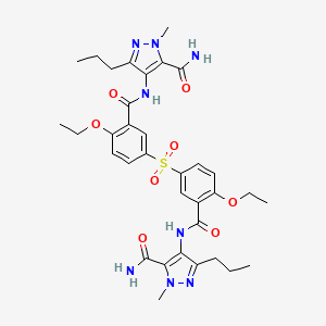 3-[[[5-Aminocarbonyl-1-methyl-3-propyl-1H-pyrazol-4-yl]amino]carbonyl]-4-ethoxy-benzenesulfonyl Dimer