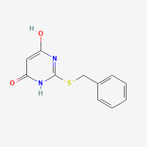 molecular formula C11H10N2O2S B5876541 2-(Benzylthio)pyrimidine-4,6-diol 