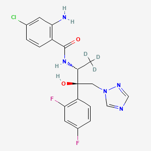 2-Amino-4-chloro-N-[(2R,3R)-1,1,1-trideuterio-3-(2,4-difluorophenyl)-3-hydroxy-4-(1,2,4-triazol-1-yl)butan-2-yl]benzamide