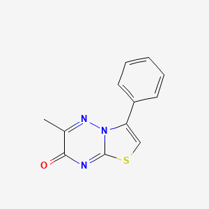 molecular formula C12H9N3OS B5876634 6-methyl-3-phenyl-[1,3]thiazolo[3,2-b][1,2,4]triazin-7-one 