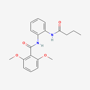 molecular formula C19H22N2O4 B5876703 N-[2-(butanoylamino)phenyl]-2,6-dimethoxybenzamide 