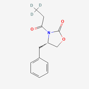 molecular formula C13H15NO3 B587672 (S)-4-苄基-3-丙酰基-2-噁唑烷酮-d3 CAS No. 156451-08-0