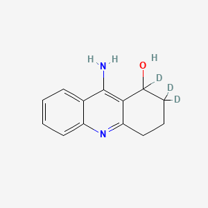 molecular formula C13H14N2O B587674 9-Amino-1,2,2-trideuterio-3,4-dihydroacridin-1-ol CAS No. 1219806-47-9