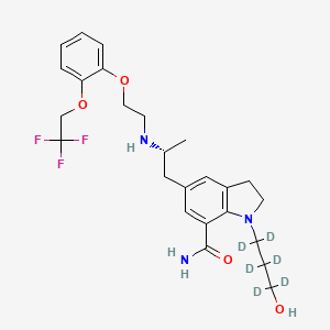 molecular formula C25H32F3N3O4 B587676 盐酸西洛多辛-d6 CAS No. 1051374-52-7