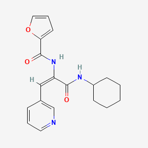 molecular formula C19H21N3O3 B5876786 N-[(E)-3-(cyclohexylamino)-3-oxo-1-pyridin-3-ylprop-1-en-2-yl]furan-2-carboxamide 