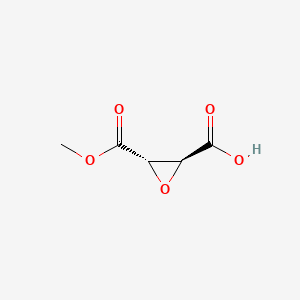B587681 Oxirane-(2S,3S)-dicarboxylic acid monomethyl ester CAS No. 150134-08-0