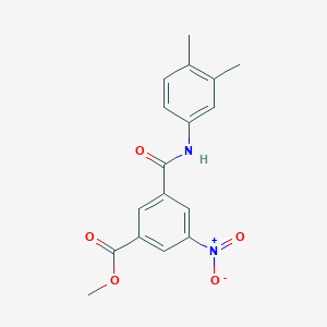 molecular formula C17H16N2O5 B5876820 Methyl 3-[(3,4-dimethylphenyl)carbamoyl]-5-nitrobenzoate 