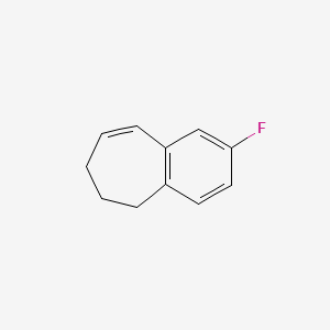 molecular formula C11H11F B587683 2-Fluoro-6,7-dihydro-5H-benzo[7]annulene CAS No. 157585-00-7