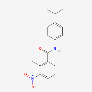 molecular formula C17H18N2O3 B5876853 N~1~-(4-ISOPROPYLPHENYL)-2-METHYL-3-NITROBENZAMIDE 