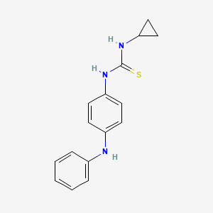 molecular formula C16H17N3S B5877000 1-Cyclopropyl-3-[4-(phenylamino)phenyl]thiourea 