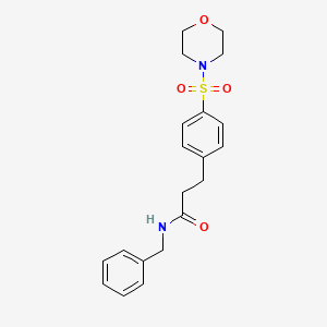 molecular formula C20H24N2O4S B5877047 N-BENZYL-3-[4-(MORPHOLINE-4-SULFONYL)PHENYL]PROPANAMIDE 