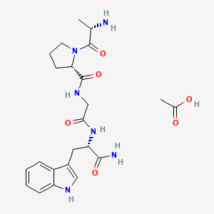 B587709 Ala-pro-gly-trp-NH2 acetate salt CAS No. 144110-40-7