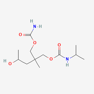 [2-(Carbamoyloxymethyl)-4-hydroxy-2-methylpentyl] N-propan-2-ylcarbamate