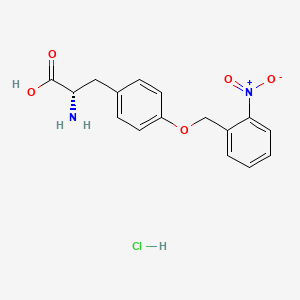 molecular formula C16H17ClN2O5 B587711 O-(2-Nitrobenzyl)-L-tyrosine hydrochloride 