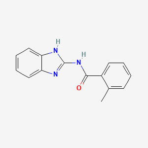 molecular formula C15H13N3O B5877119 N-(1H-1,3-benzodiazol-2-yl)-2-methylbenzamide 