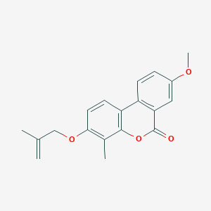 molecular formula C19H18O4 B5877150 8-methoxy-4-methyl-3-[(2-methylallyl)oxy]-6H-benzo[c]chromen-6-one 