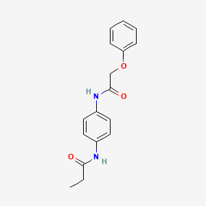 molecular formula C17H18N2O3 B5877154 N-[4-[(2-phenoxyacetyl)amino]phenyl]propanamide CAS No. 5839-41-8